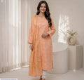 Bareeze 3 Pcs Women's Unstitched Lawn Embroidered Suit