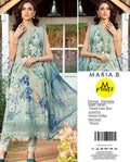 Maria.B Printed Lawn 3-Piece Suit with Chiffon Dupatta